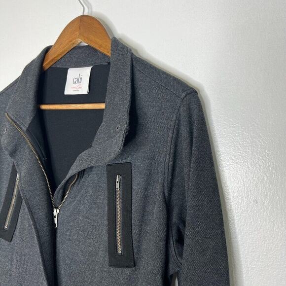 Cabi Love Carol 3184 Grey Mesh Back Layered Utility Belted Jacket Size Medium - Picture 2 of 10